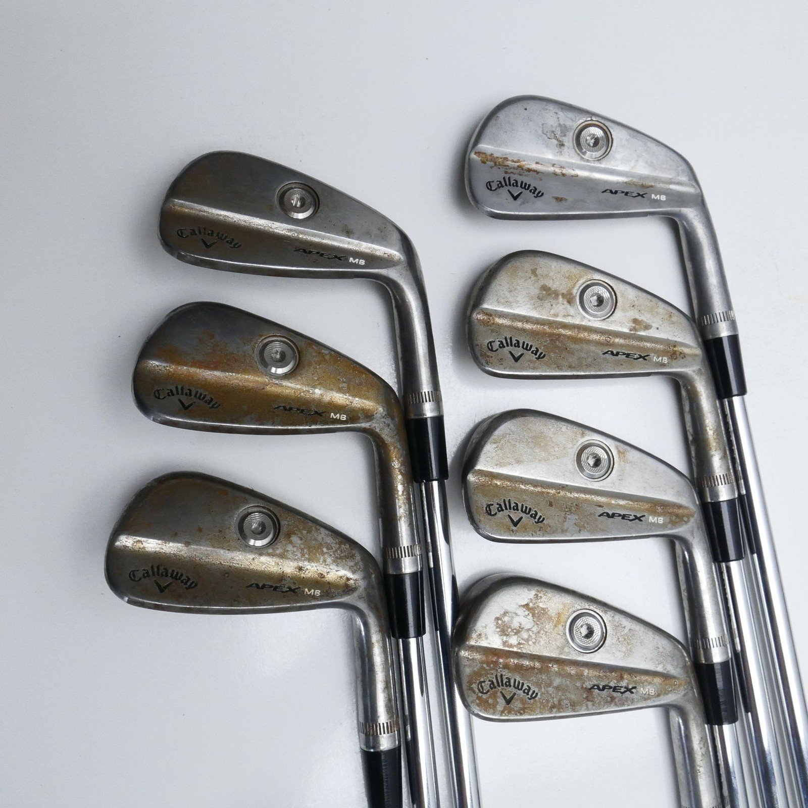 Used TOUR ISSUE Callaway Apex MB 2021 Raw Iron Set / 4 - PW / X-Stiff Flex - Image 2