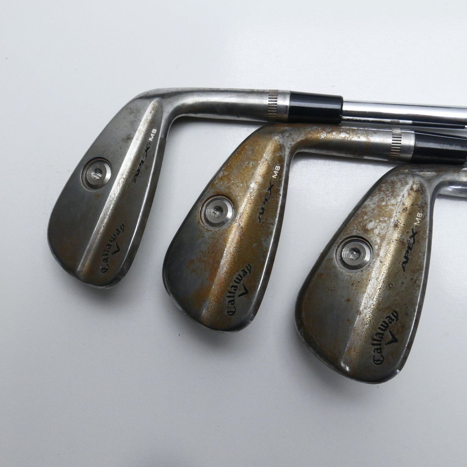 Used TOUR ISSUE Callaway Apex MB 2021 Raw Iron Set / 4 - PW / X-Stiff Flex - Image 3