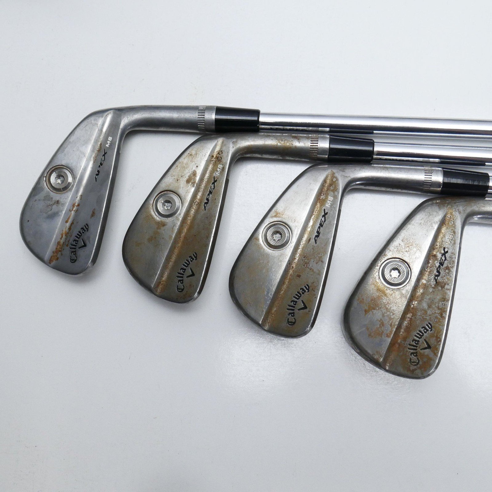 Used TOUR ISSUE Callaway Apex MB 2021 Raw Iron Set / 4 - PW / X-Stiff Flex - Image 4