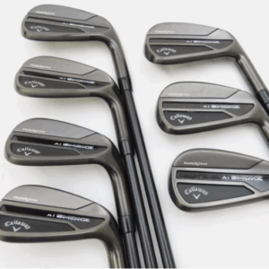 Callaway Paradym Ai Smoke Black Iron Set 5-AW irons Elevate MPH Black Stiff Flex