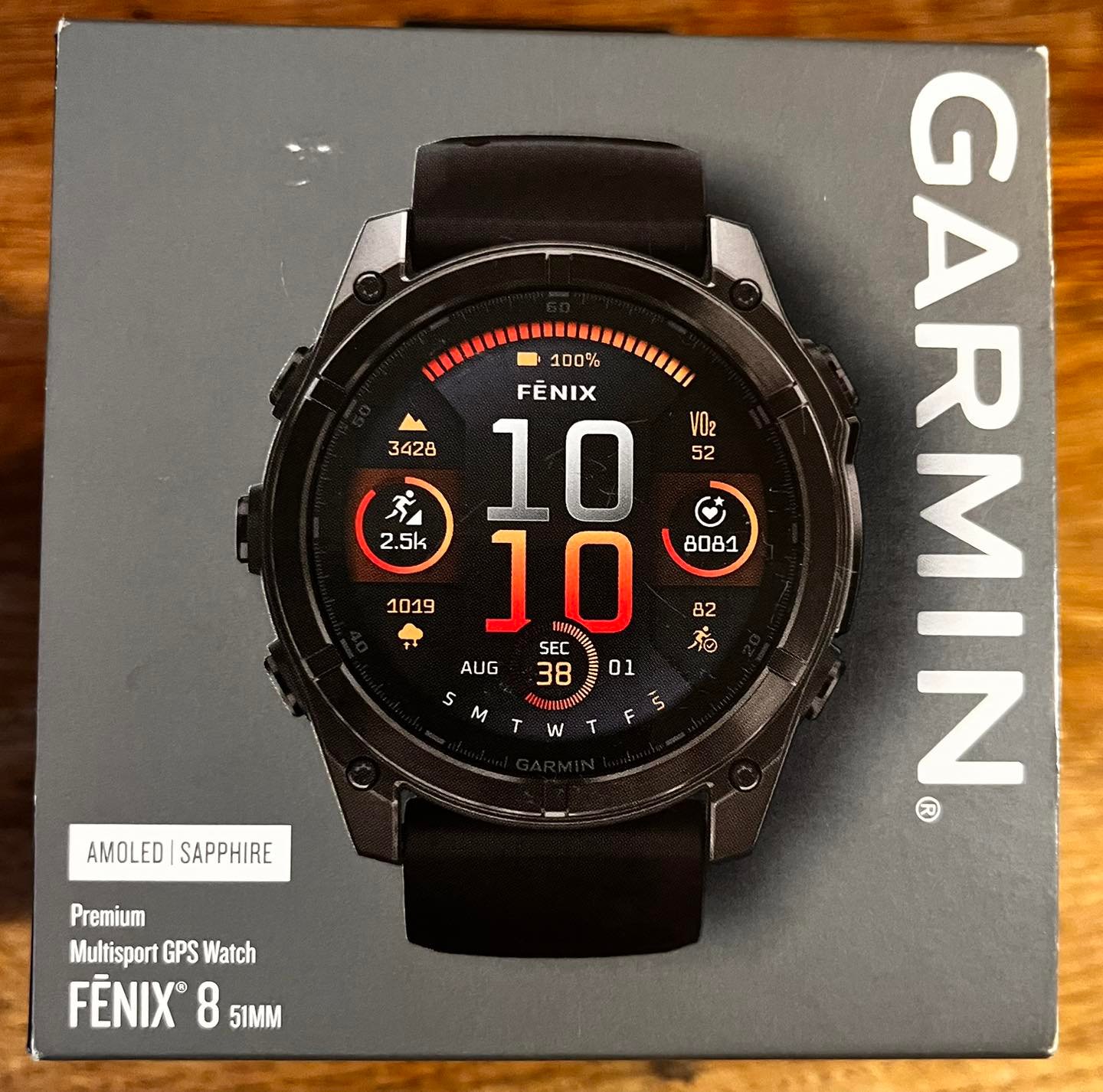 Garmin fenix 8 51mm AMOLED Sapphire Carbon Gray DLC Titanium GPS Watch 010-02905-20 - Image 5