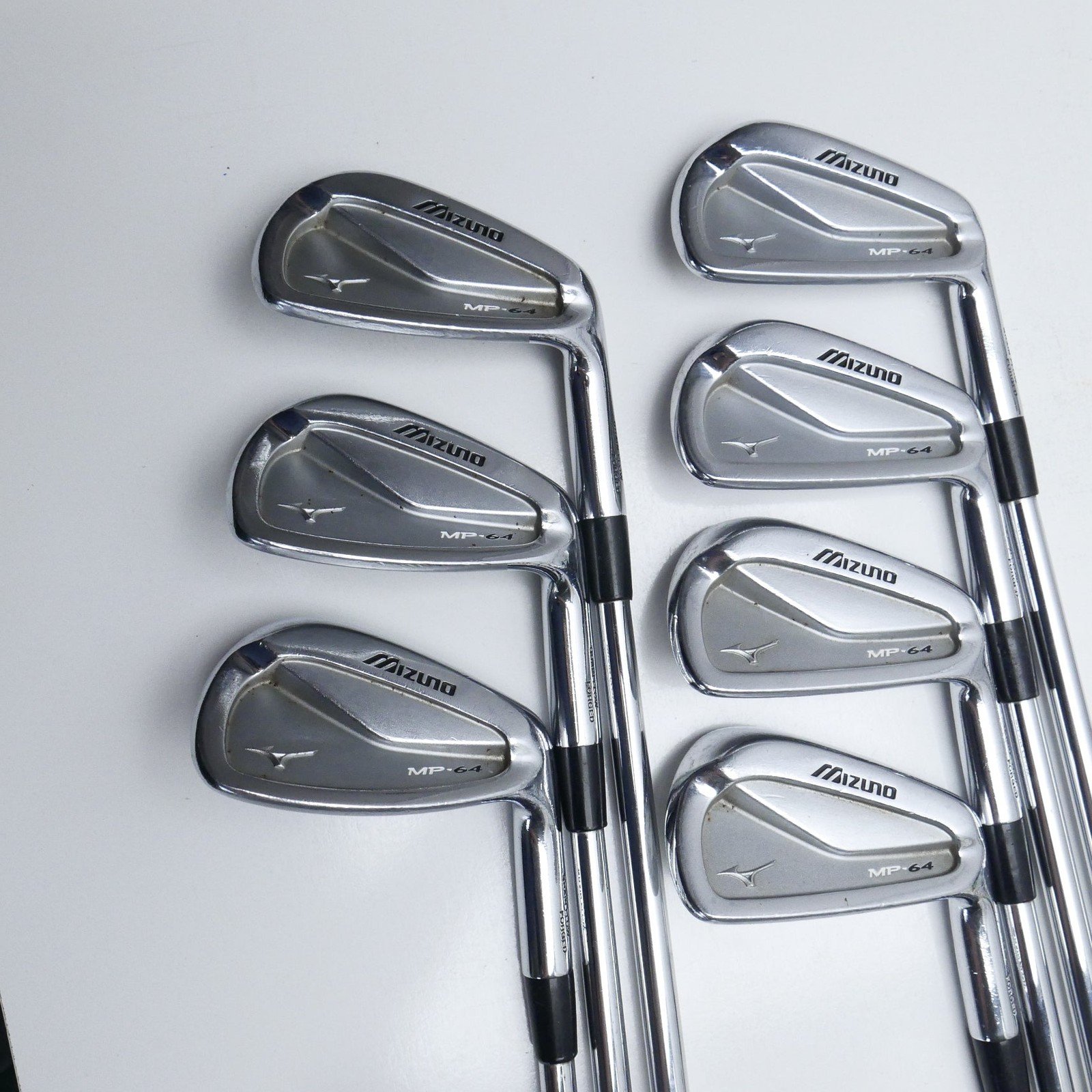 Used Mizuno MP-64 Iron Set / 4 - PW / Stiff Flex - Image 2