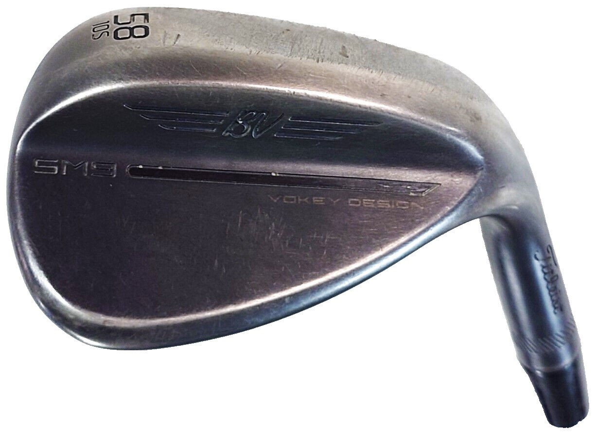 TITLEIST VOKEY SM9 58° BLACK LOB WEDGE STEEL SHAFT GOOD USED - Image 2