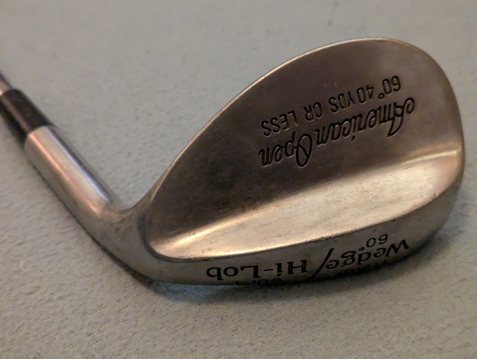 American Open Hi-Lob Wedge 60° loft Steel Shaft Regular Flex RH Used Golf Club - Image 9