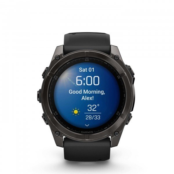 Garmin fenix 8 51mm AMOLED Sapphire Carbon Gray DLC Titanium GPS Watch 010-02905-20 - Image 2
