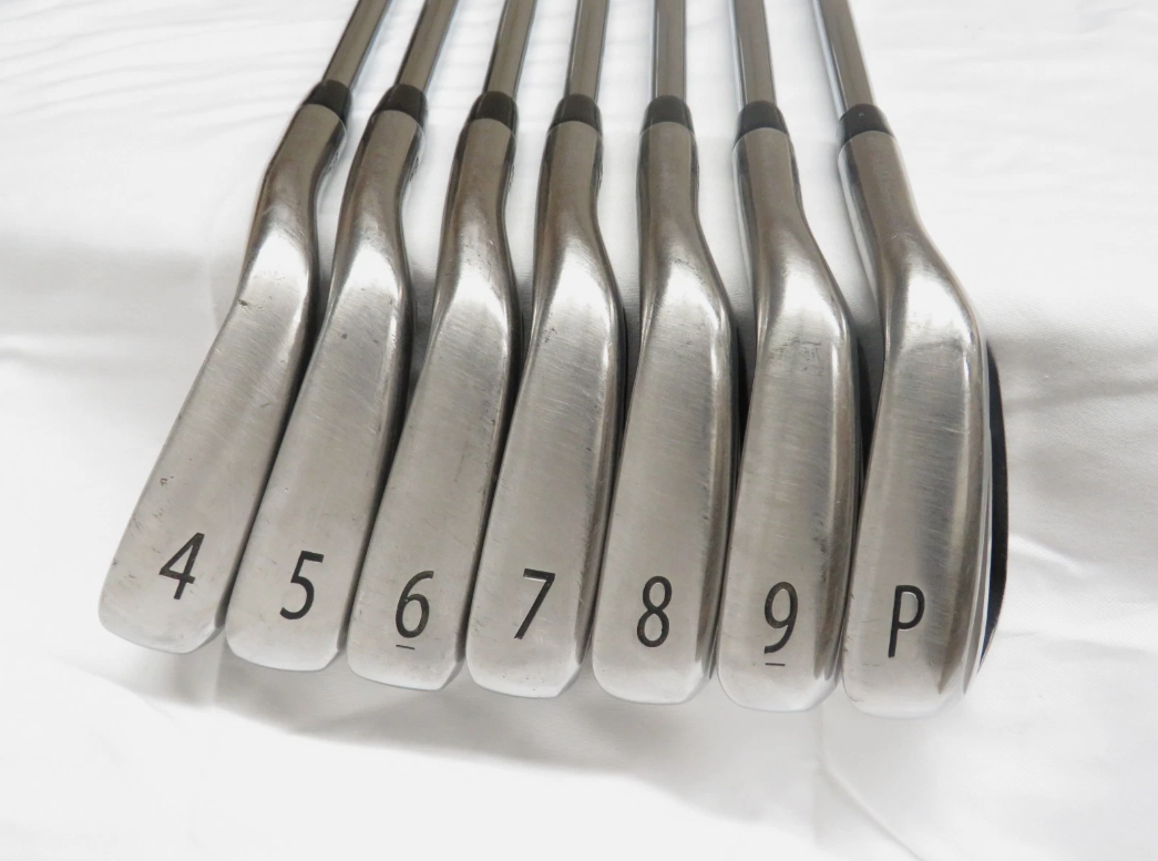 Used Titleist 718 AP1 Iron Set 4-PW AMT Tour White S300 Stiff Flex Steel Shafts - Image 2