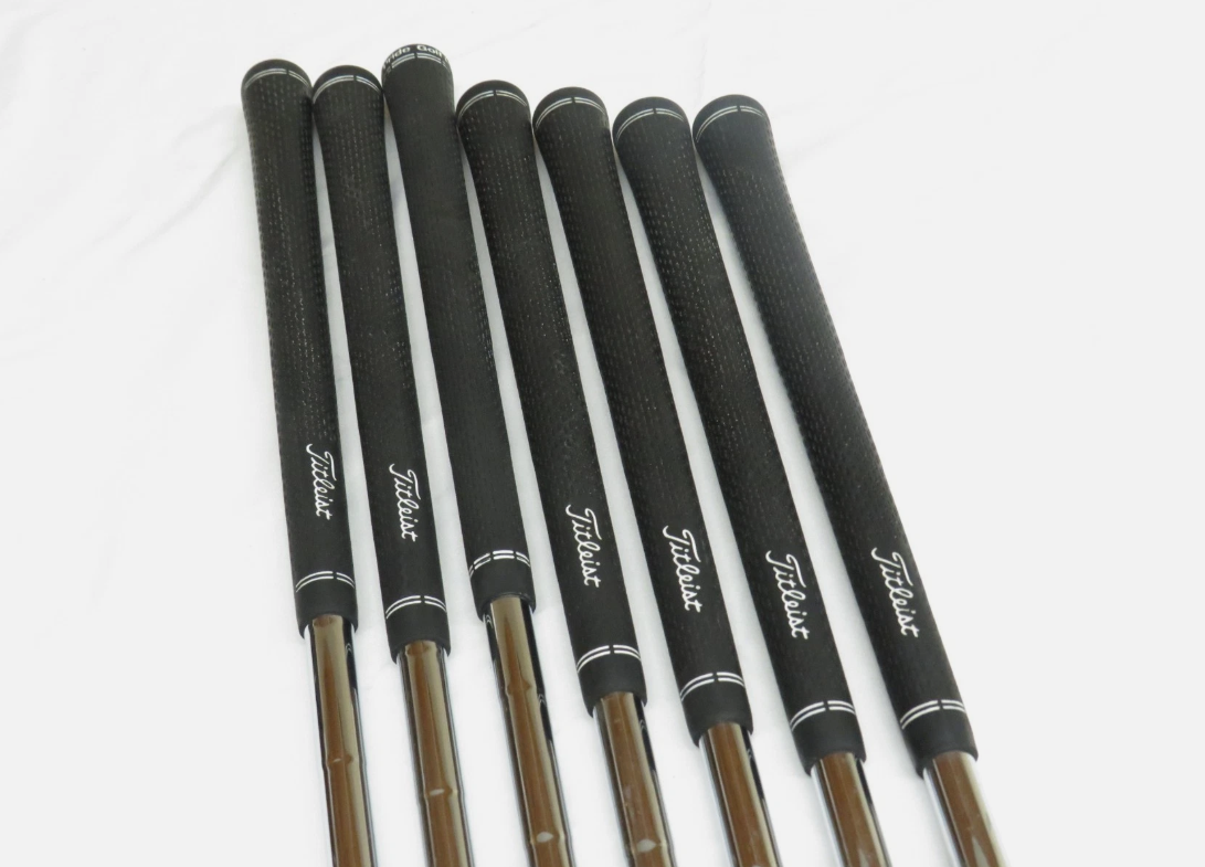 Used Titleist 718 AP1 Iron Set 4-PW AMT Tour White S300 Stiff Flex Steel Shafts - Image 7