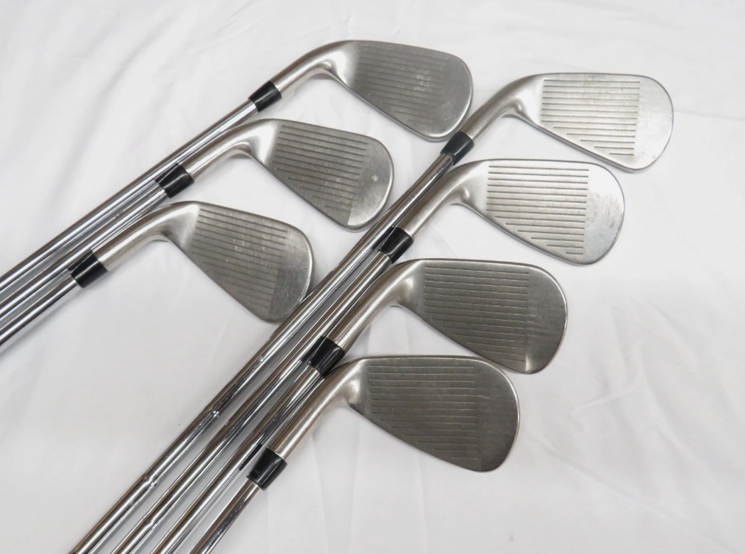 Used Titleist 718 AP1 Iron Set 4-PW AMT Tour White S300 Stiff Flex Steel Shafts - Image 4