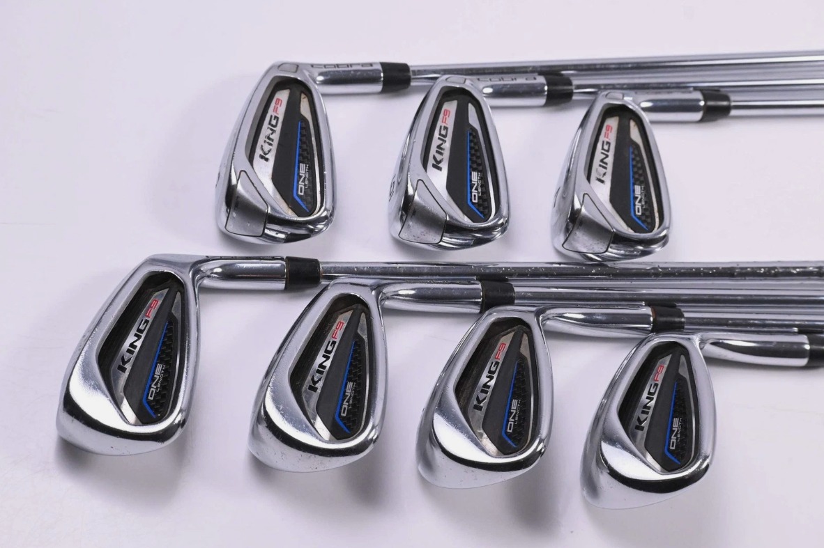Cobra King F9 One Length Irons / 5-PW+GW / Regular Flex KBS Tour 80 Shafts